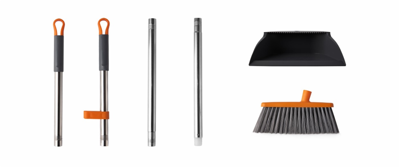 Long Handle Broom and Dustpan Set details