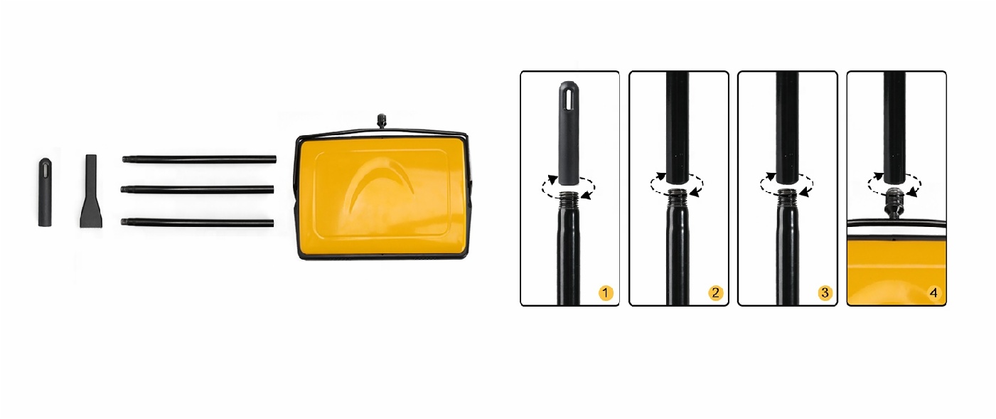 Stainless Steel Household Cleaning Sweeper parts details