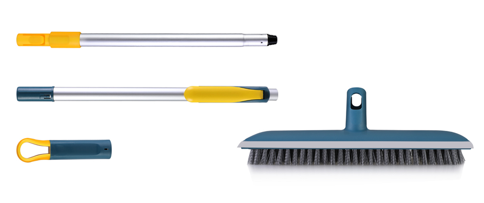 2 in 1 Telescopic Pole Floor Brush details