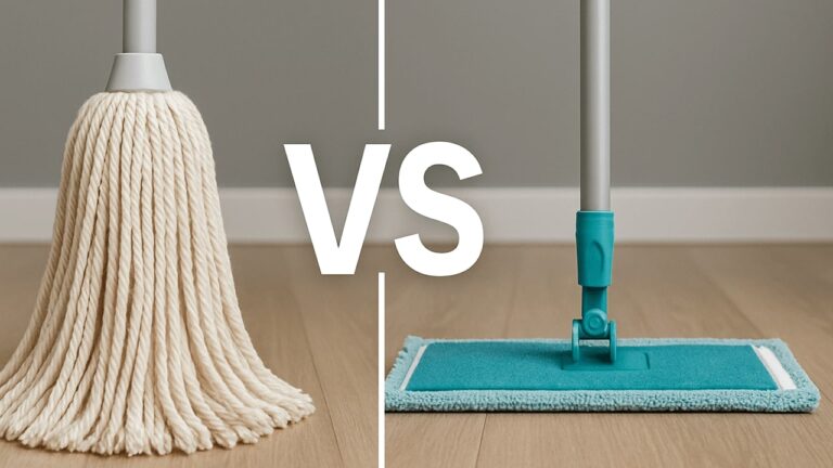 String Mop vs Microfiber Flat Mop
