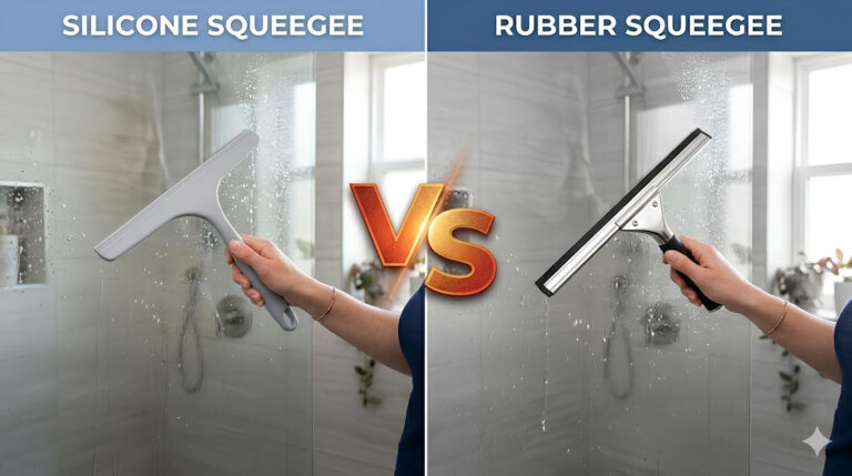 Silicone Squeegee vs Rubber Squeegee